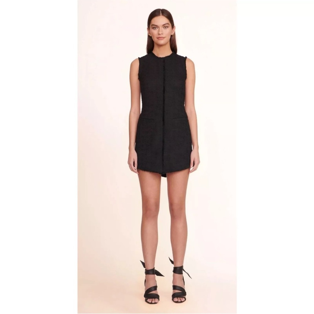 STAUD Black Sleeveless Mini Dress - size 4